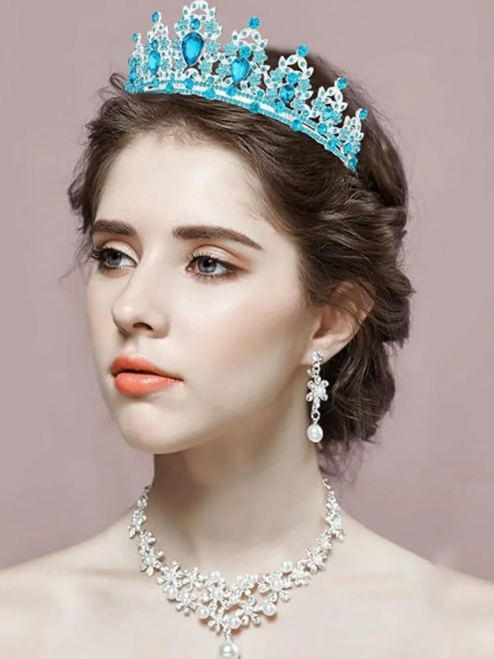 Birthday Rhinestone Crowns Headband for Women